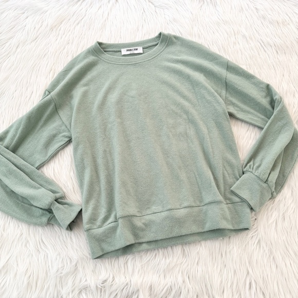 Double Zero Mint Green Soft Long Sleeve Top - Picture 1 of 4